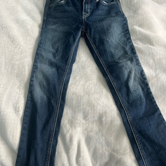 Vigoss Women's Dark Blue Boot Cut Jeans with Embroidery - Picture 3 of 5